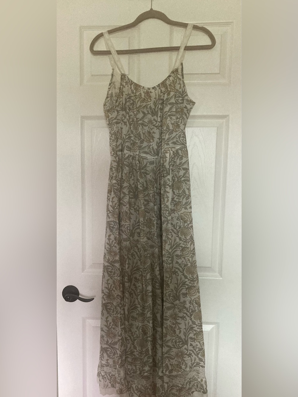 NATURAL LIFE Cotton & Lace Jumpsuit - Vintage, Vines, Size Medium - Picture 10 of 16